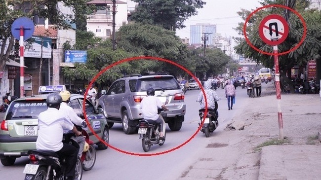 Lưu ý vị trí cấm quay đầu ô tô dù không có biển báo